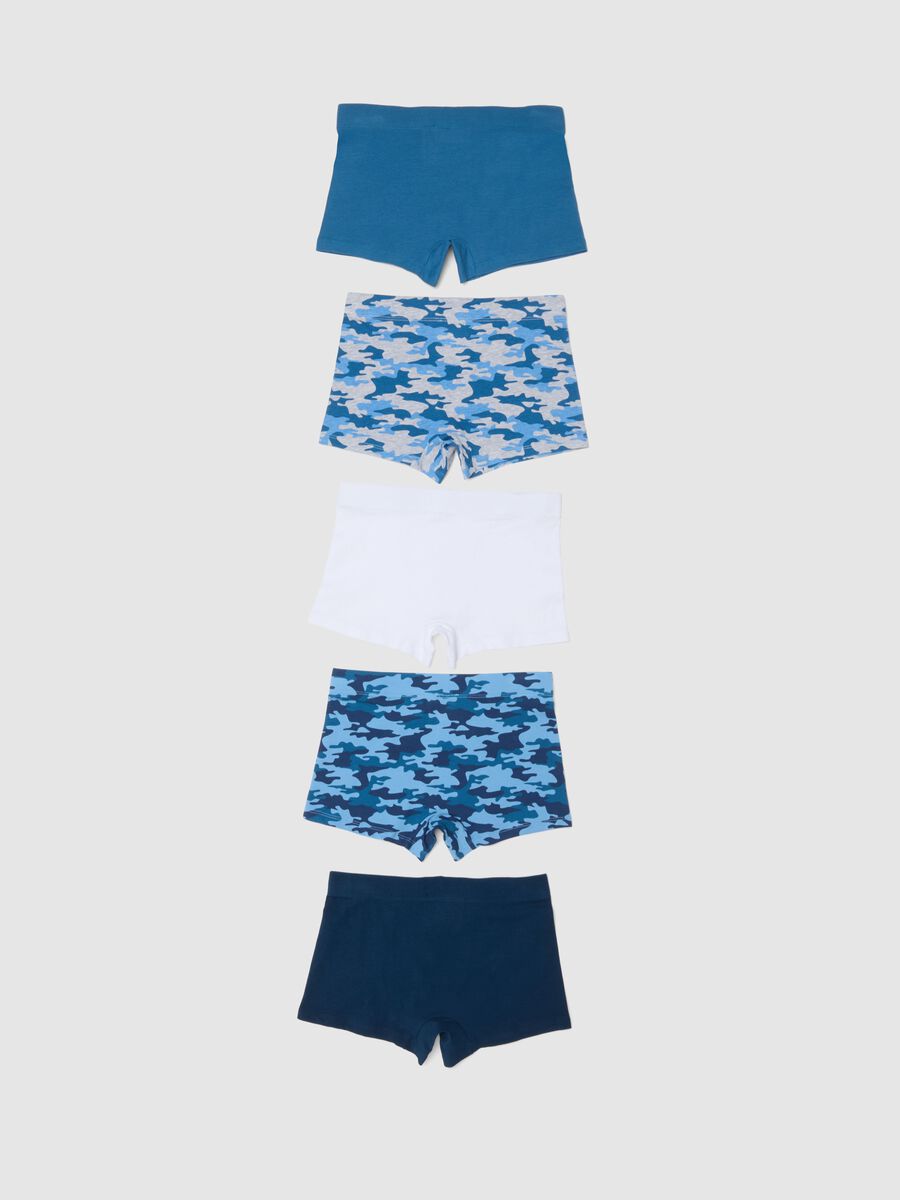 Multipack boxer in cotone elasticizzato multicolor da ragazzo_1