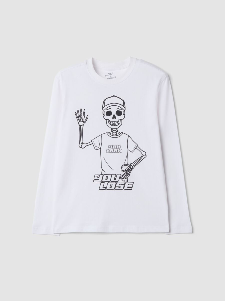 Wei&szlig;es Rundhals-T-Shirt aus reiner Bio-Baumwolle_0
