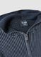 Gerippter Strick-Hoodie in Vintage-Grau_6