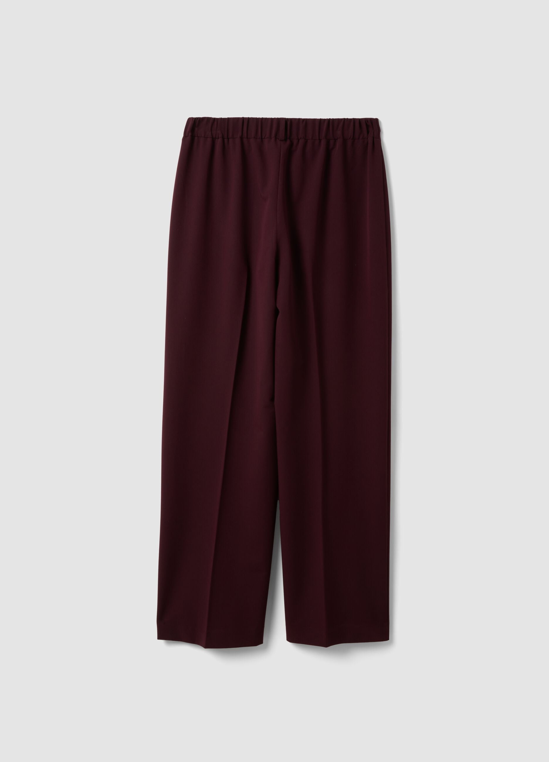 Violette Straight-Fit-Hose aus elastischer Viskose