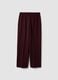 Violette Straight-Fit-Hose aus elastischer Viskose_6