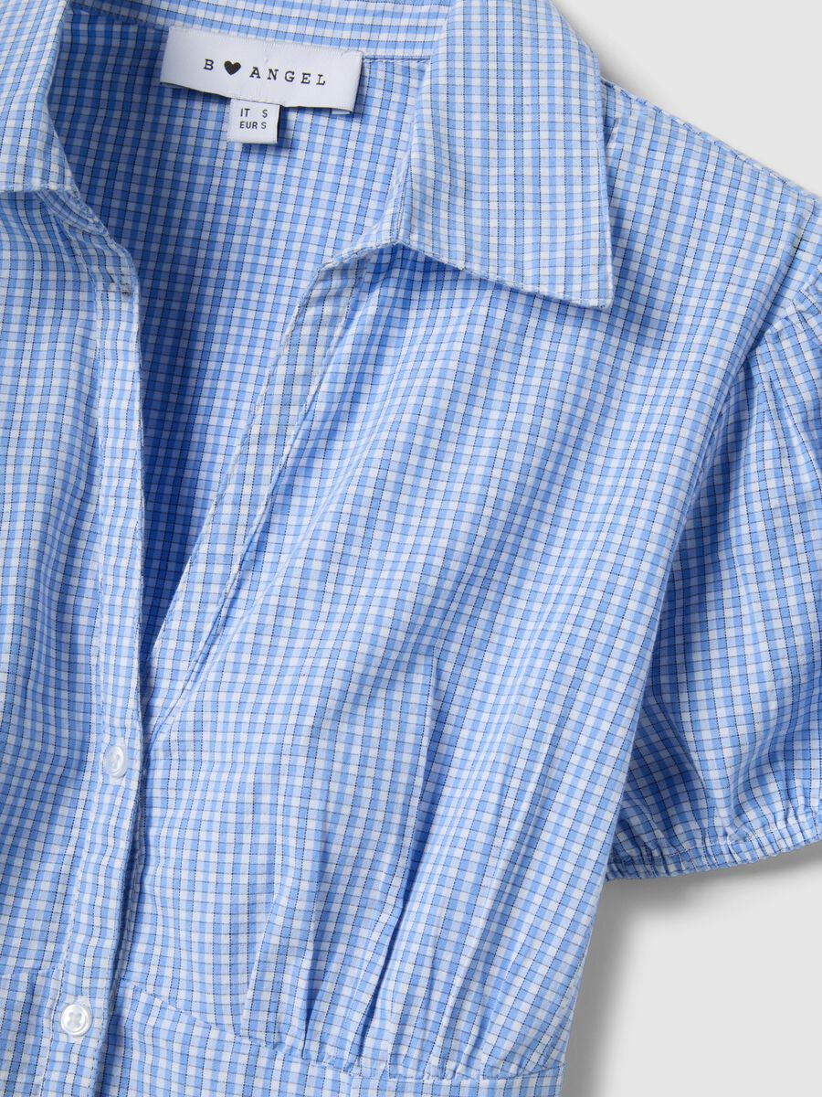 Mehrfarbiges kariertes Stretch-Baumwollhemd im regul&auml;ren Schnitt_5