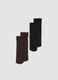 2-pack of grey and black stretch-fabric knee-high socks_0