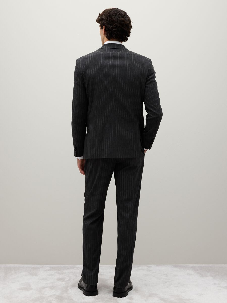 Black Stretch Fabric Suit_3