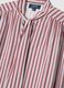 Regular red shirt with stripes in pure viscose_5