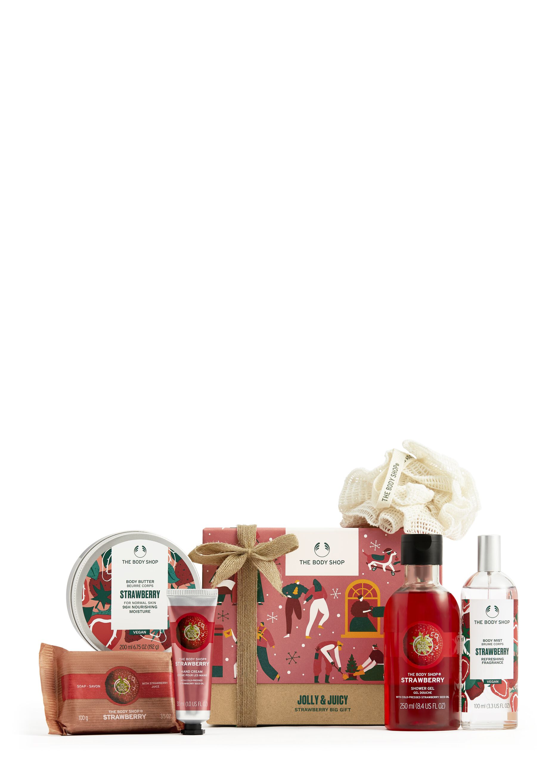 The Body Shop Jolly & Juicy medium strawberry gift box