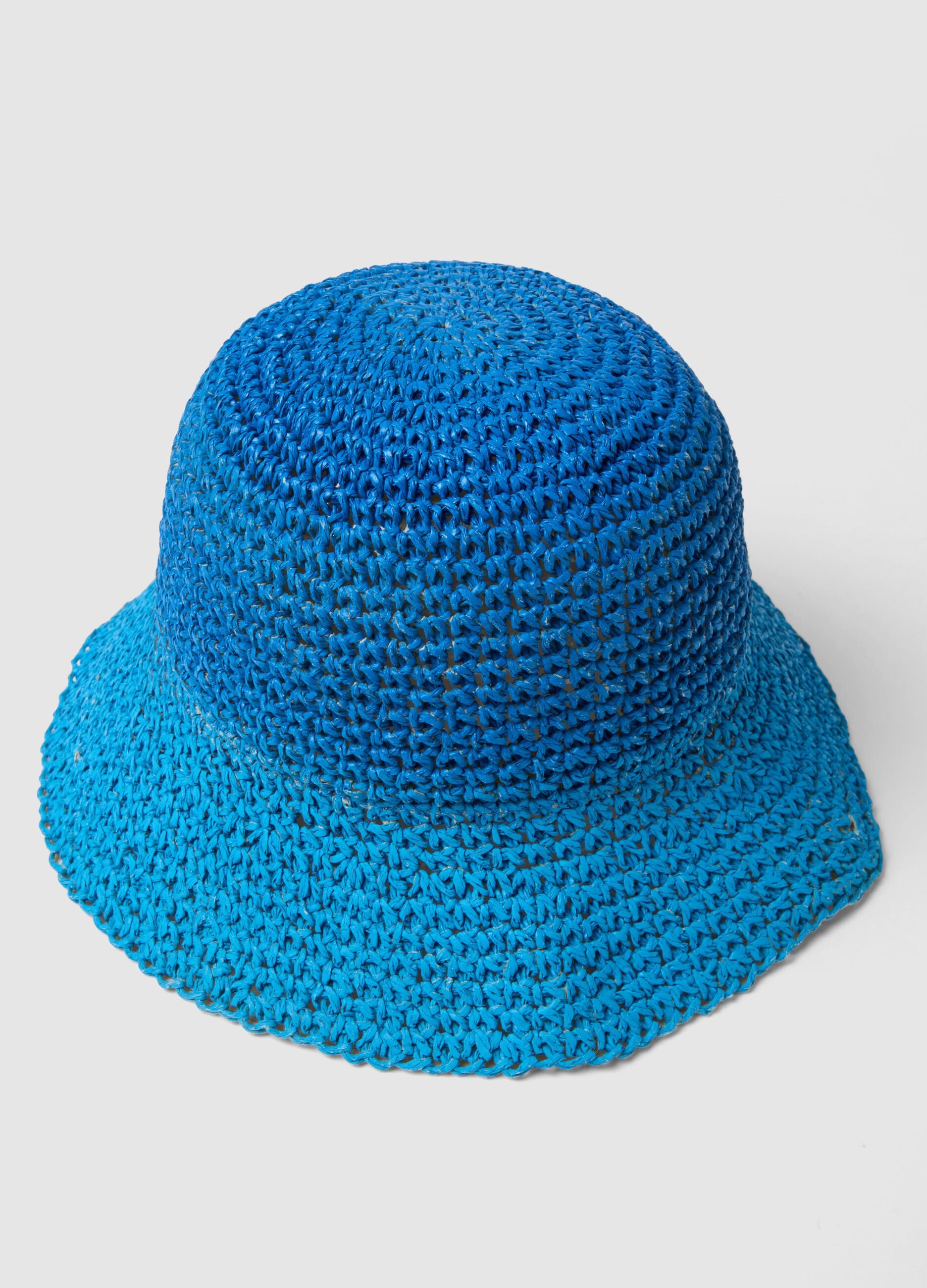 Multicolour paper fabric hat for girls