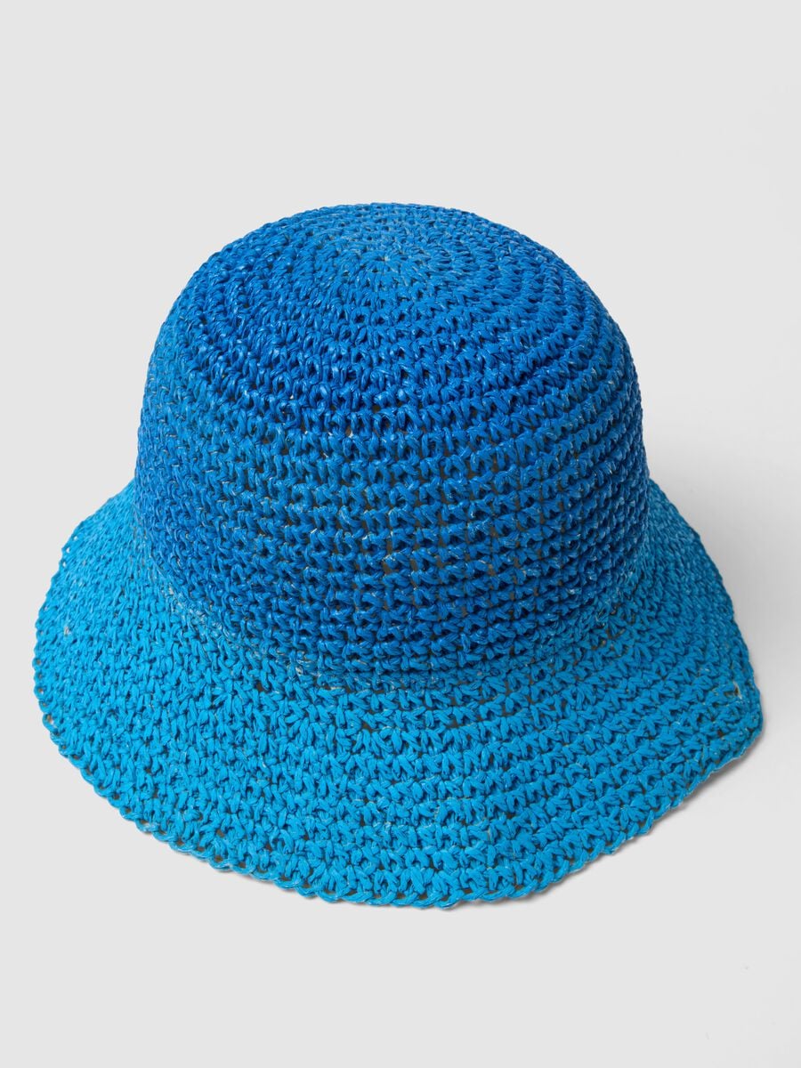 Sombrero de tejido de papel multicolor para ni&ntilde;a_2