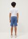 Boys&rsquo; light blue regular-fit shorts in pure organic cotton_1