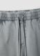 Grey cotton-blend shorts with elasticated waist_5
