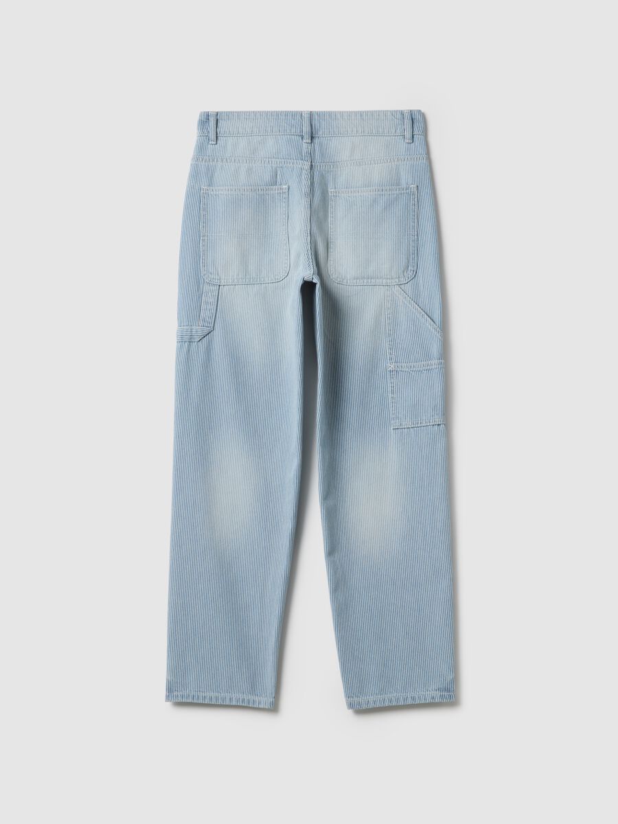 Boy's Blue Pure Cotton Relaxed Fit Jeans_1