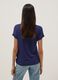 Blaues T-Shirt mit kurzen &Auml;rmeln aus Stretch-Viskose_3