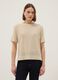 Beige viscose-blend short-sleeve T-shirt, regular fit_2