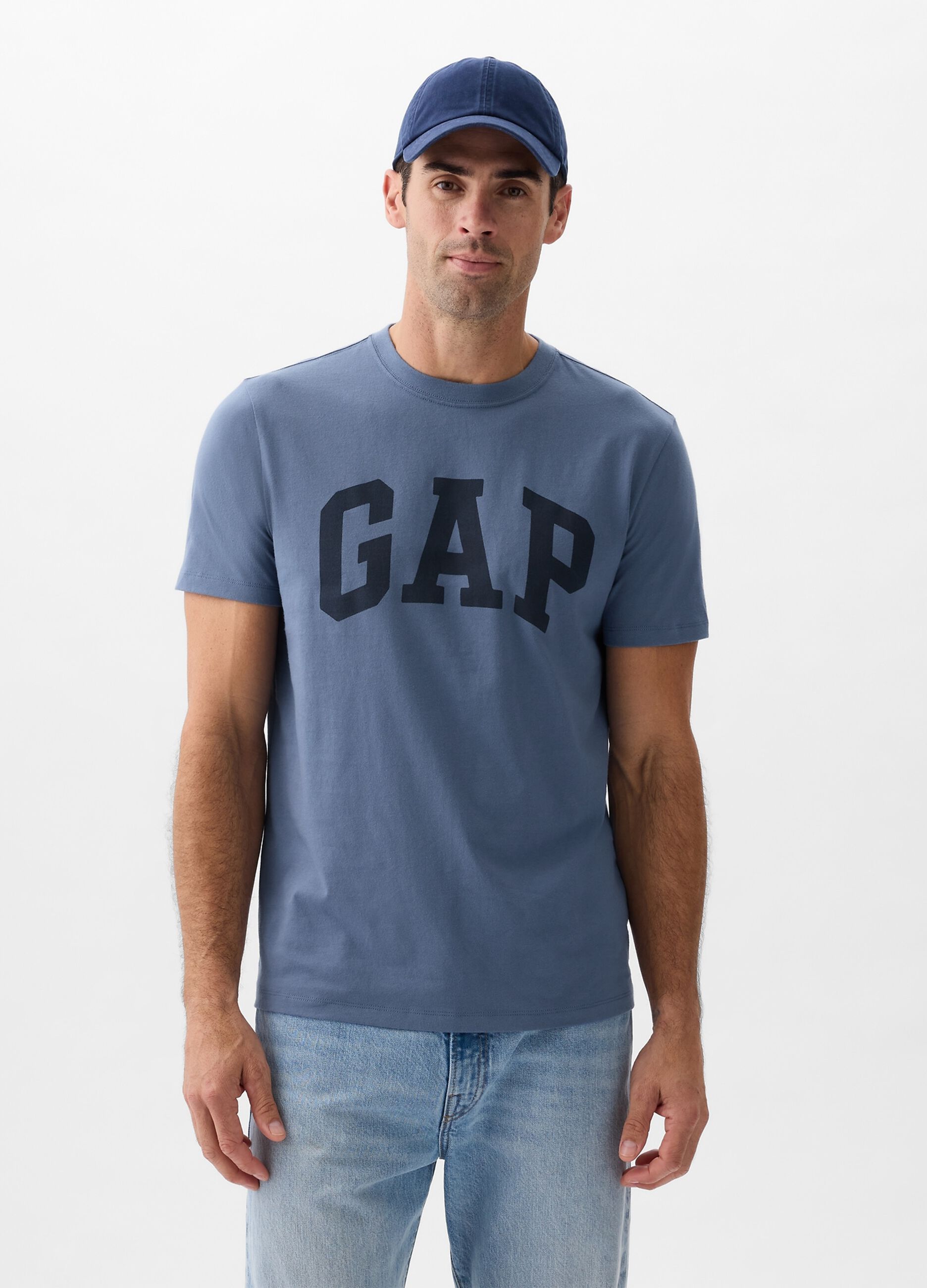 Cotton T-shirt with logo print
