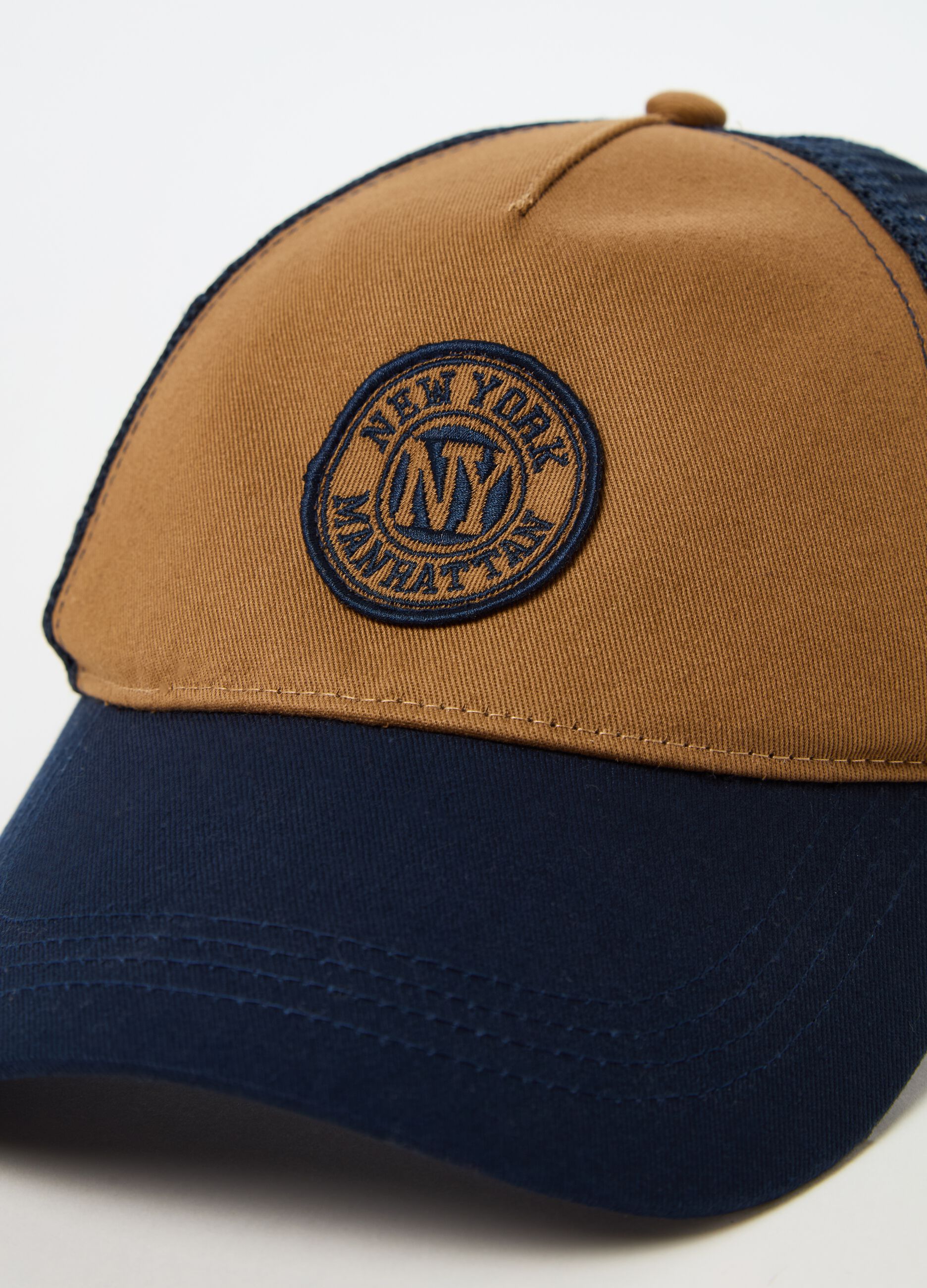 Hat with NY Manhattan patch