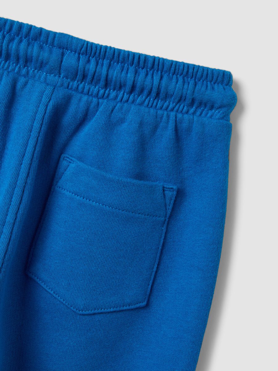 Blaue Joggerhose aus reiner Bio-Baumwolle mit Kordelzug f&uuml;r Jungen_2