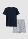 Multifarbene Pyjamas aus reiner Bio-Baumwolle im Regular Fit mit Prints_4