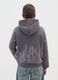 Grey cotton blend children's hoodie, regular fit_1