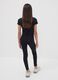 Black skinny leggings in stretch organic cotton blend for girls_1