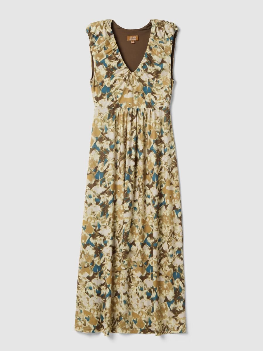 Abito premaman multicolor in tessuto elasticizzato_4