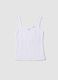 White fitted stretch-cotton tank top_4