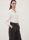 Grey pinstripe stretch viscose straight-leg trousers_3