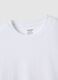 White regular fit pure cotton T-shirt_5