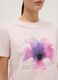 T-shirt rosa de algod&atilde;o puro corte regular com estampado floral_3