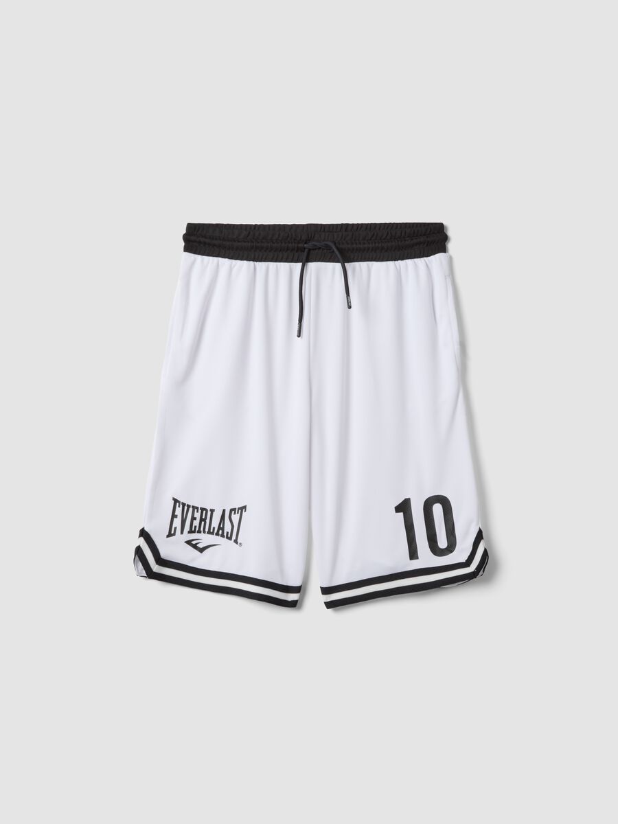 Shorts bianchi con vita elasticizzata per ragazzo comfort fit_0