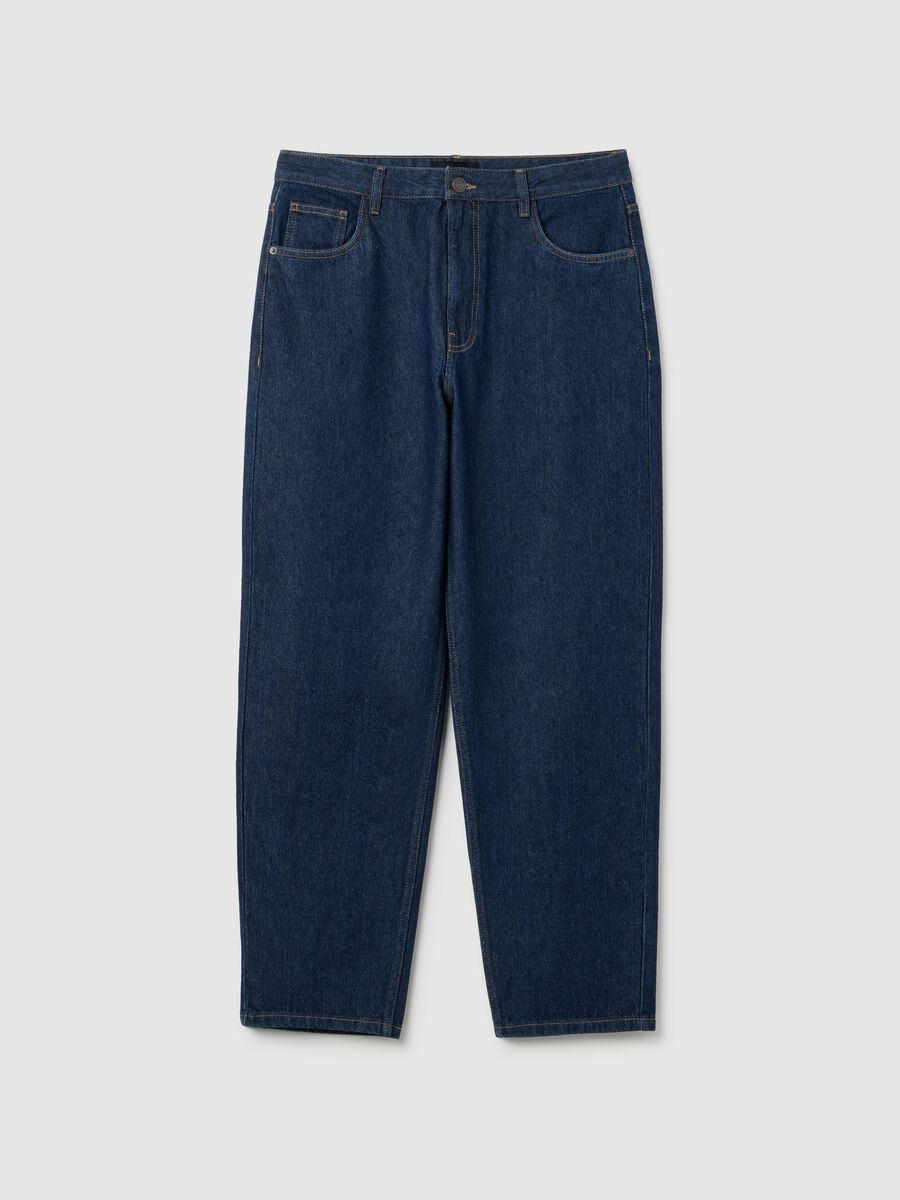 Pure Cotton Blue Baggy Jeans_4