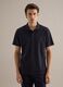 Blue regular fit pure cotton polo_2