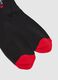 Black Cotton Blend Christmas Socks_2