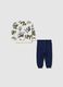 Multicolour sweatshirt and trousers set for baby in pure cotton with prints_1
