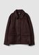 Brown regular-fit jacket with buttons_4