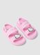 Sandali rosa con stampa a righe_1