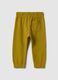 Children's regular fit black cotton jogger trousers_1