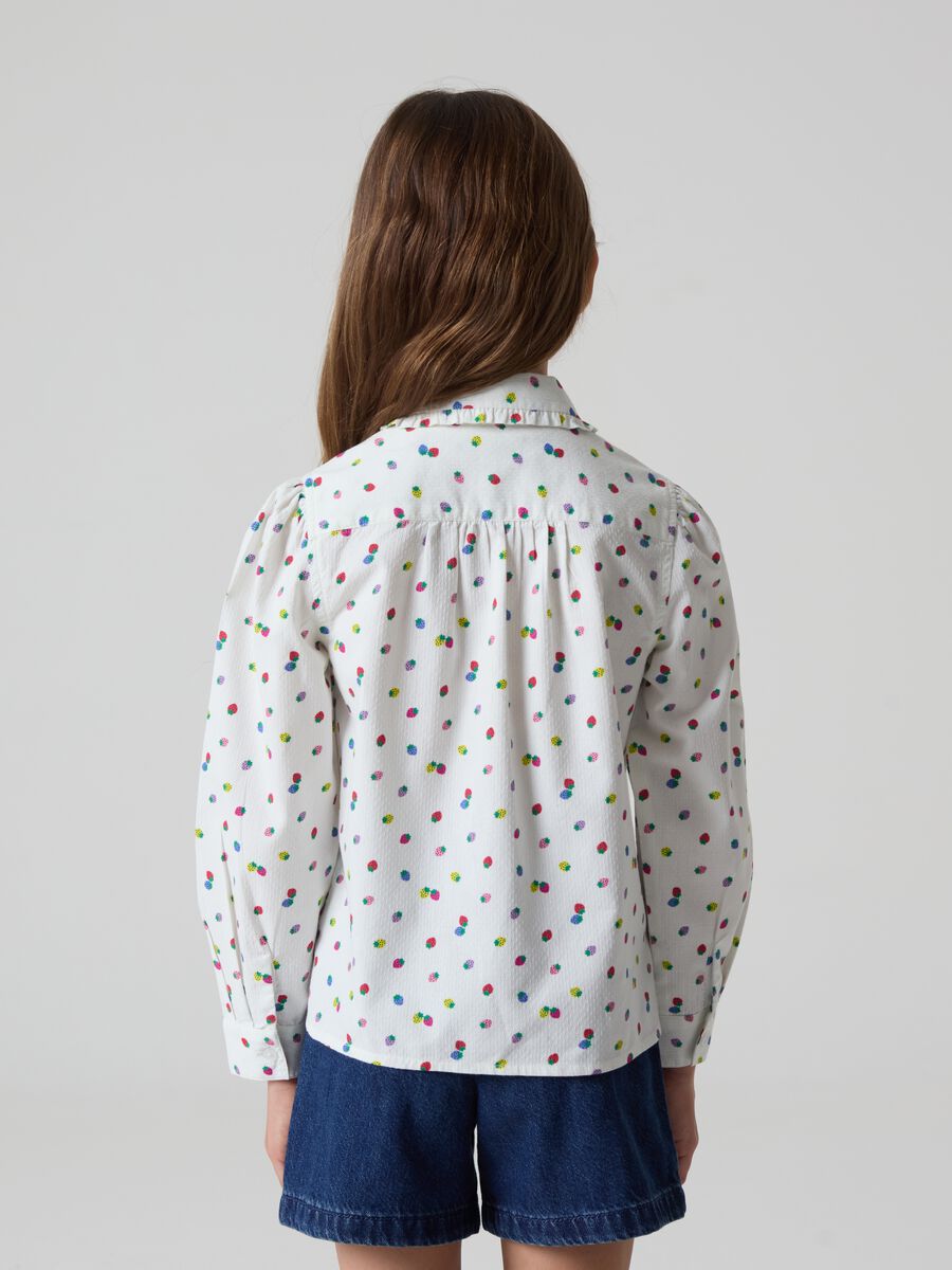 Camisa de algodón con estampado fresas_2