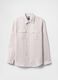 Multicoloured pure linen striped shirt_3
