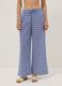 Lange, mehrfarbige Hose aus reiner Baumwolle mit Blumenmuster_1