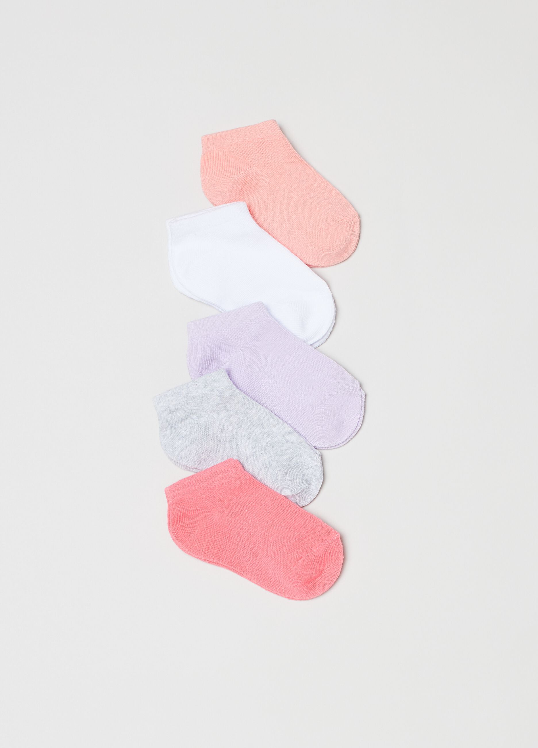 Multipack cinco calcetines invisibles elásticos
