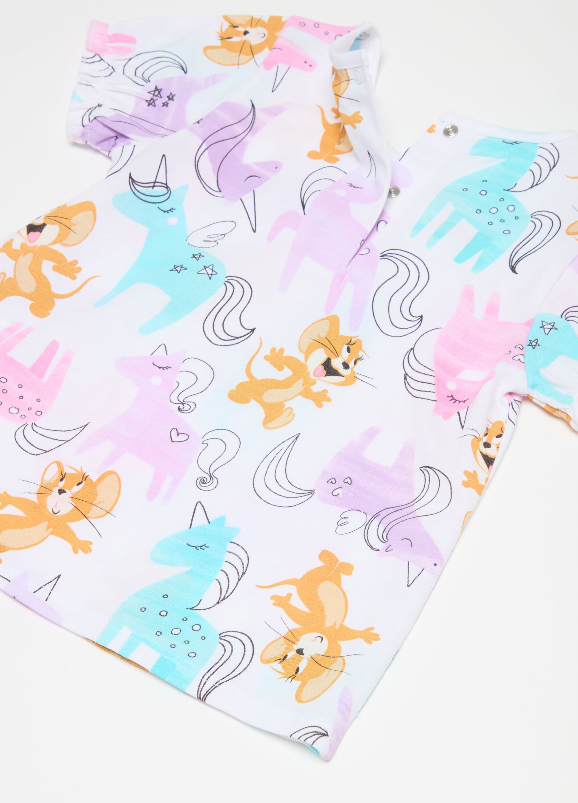 Organic cotton pyjamas with Tom & Jerry print