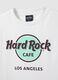 White pure cotton T-shirt regular fit with Hard Rock Cafe logo_5