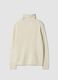 Maglia bianca a dolcevita regular fit in jersey knit_2