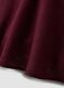 Bordeauxfarbenes Mini-Kleid aus Viskose-Leinen-Mix, Regular Fit_6