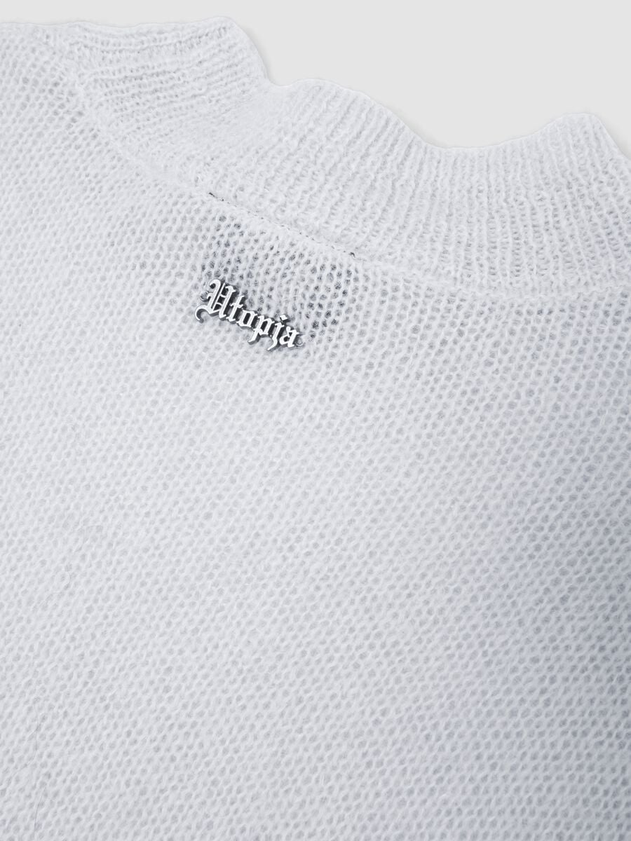 Mohair Crew Neck in Light Beige_7