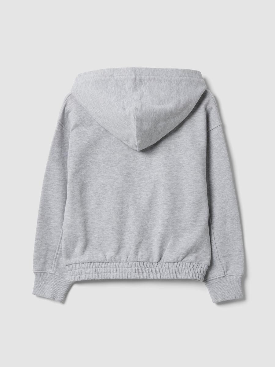 Grey pure cotton hooded sweatshirt_1