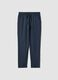 Gr&uuml;ne Pyjamahose aus Baumwoll-Leinen-Mix, Relaxed Fit_4
