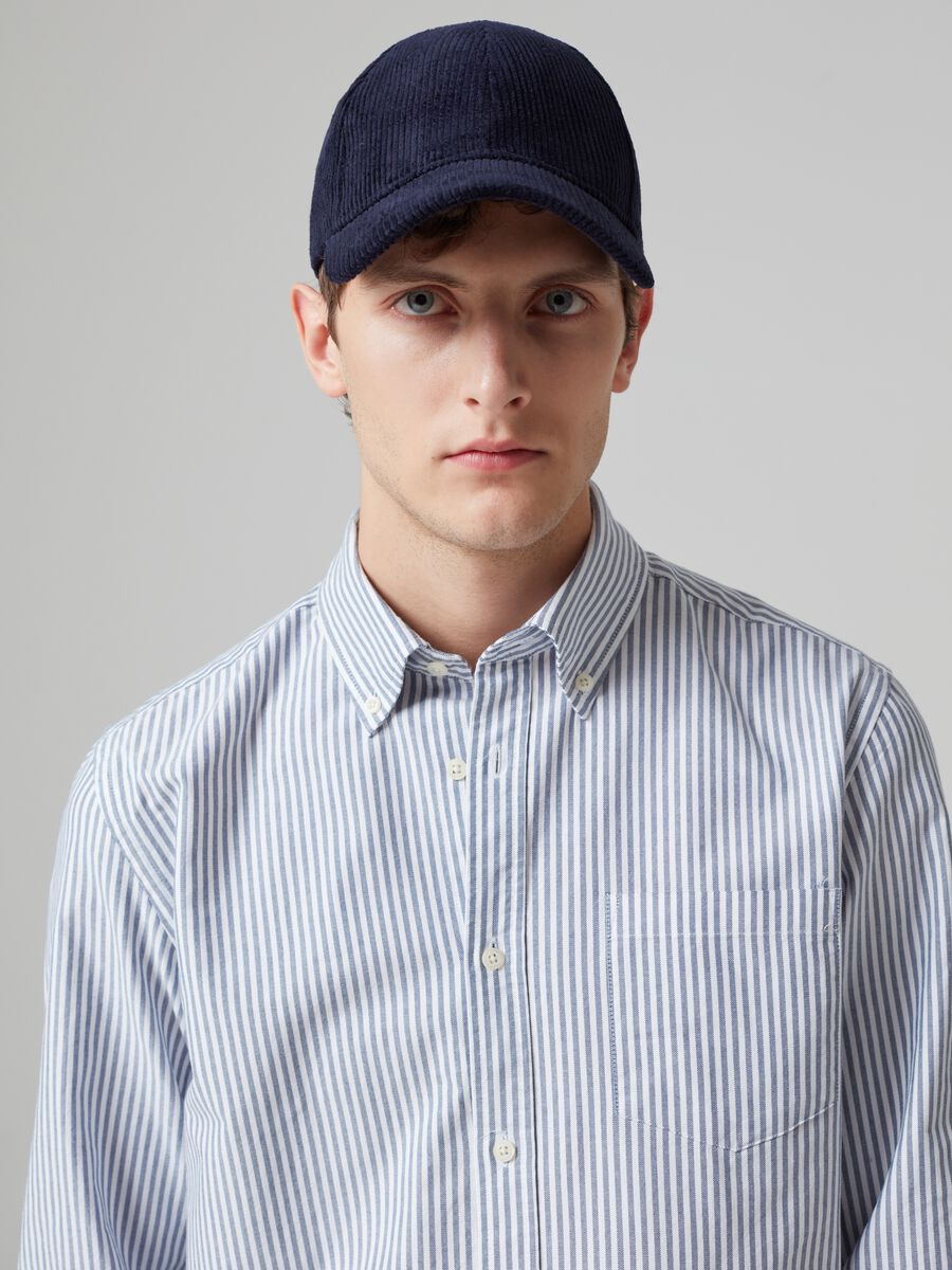 Striped shirt in Oxford cotton_1