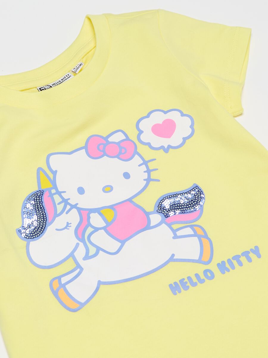 T-shirt with Hello Kitty print with unicorn_2
