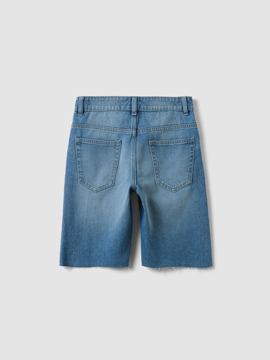 Blaue Denim-Shorts in Regular Fit f&uuml;r Jungen_4